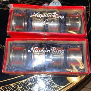 Vintage Leonard Napkin Rings set of 8